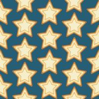 Star seamless pattern. Blue background. Graphic design. vector