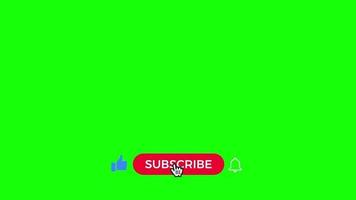 Youtube subscribe interface button perfect for motion graphics video