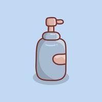 Hand Drawn Shampoo Bottle Illustration vector