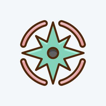 Icon Navigation. suitable for Startup symbol. flat style. simple design editable. design template vector. simple illustration vector