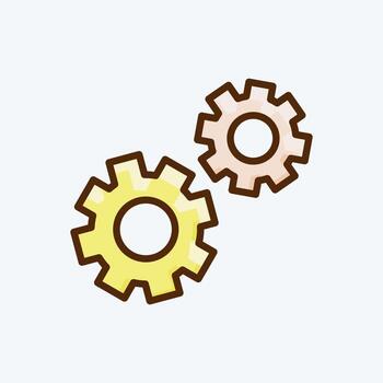 Icon Teamwork. suitable for Startup symbol. flat style. simple design editable. design template vector. simple illustration vector