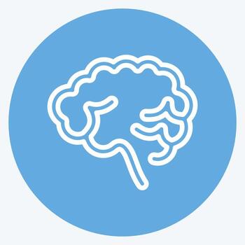 Icon Brainstorm. suitable for Startup symbol. blue eyes style. simple design editable. design template vector. simple illustration vector