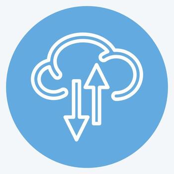 Icon Sync. suitable for Startup symbol. blue eyes style. simple design editable. design template vector. simple illustration vector