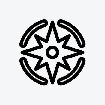 icono de navegación. adecuado para el símbolo de inicio. estilo de línea diseño simple editable. vector de plantilla de diseño. ilustración sencilla