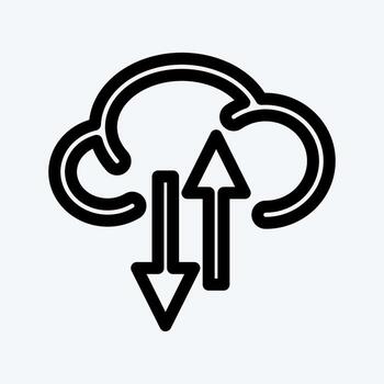 Icon Sync. suitable for Startup symbol. line style. simple design editable. design template vector. simple illustration vector