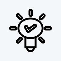 Icon Creativity. suitable for Startup symbol. line style. simple design editable. design template vector. simple illustration vector