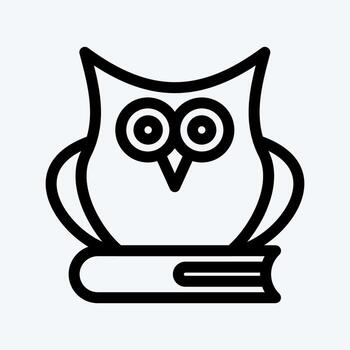 Icon Knowledge. suitable for Startup symbol. line style. simple design editable. design template vector. simple illustration vector