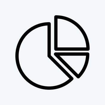 análisis de iconos. adecuado para el símbolo de inicio. estilo de línea diseño simple editable. vector de plantilla de diseño. ilustración sencilla