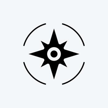 Icon Navigation. suitable for Startup symbol. glyph style. simple design editable. design template vector. simple illustration vector