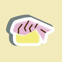 Sticker Sushi. suitable for Japanese symbol. simple design editable. design template vector. simple illustration vector