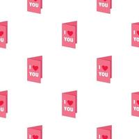 Valentines day card pattern seamless vector