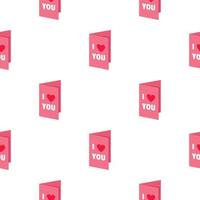 Valentines day card pattern seamless vector