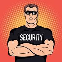 Security guard comics design