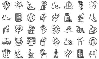 Arthritis icon, outline style vector