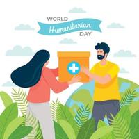 World Humanitarian Day vector