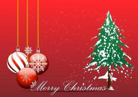 graphics design for Card for Merry Christmas Happy New Year design vector illustration