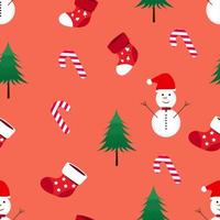 dibujo de diseño de gráficos sin costuras para feliz navidad tarjeta papel tapiz papel telón de fondo ilustración vectorial vector