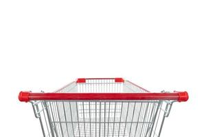 shopping cart isolated on white background photo