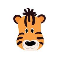 Cub tiger face vector