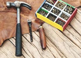 Leathercraft hand sewing tool set photo