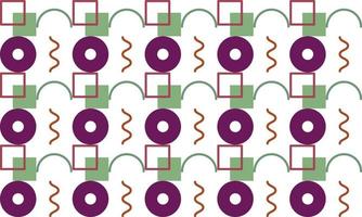Memphis combination color background with line elements Vector