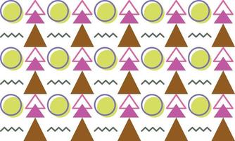 Creative pink memphis shape background with line elements Vector. Suitable for content media wallpaper and poster vector