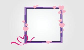 Romantic background with hearts, valentines day vector