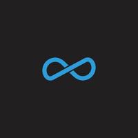 letter dp loop overlapping infinity symbol logo vector