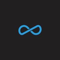 letter dp loop overlapping infinity symbol logo vector