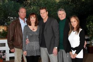 LOS ANGELES, JAN 23 -  John James, Pamela Sue Martin, Al Corley, Gordon Thompson, Pamela Bellwood at the Home and Family Show taping at a Universal Lot on January 23, 2015 in Universal City, CA photo