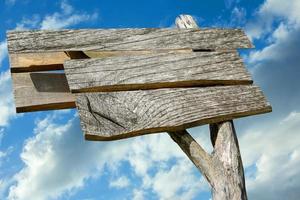 Wooden sign board photo