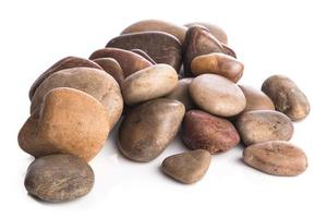 Stones on white background photo