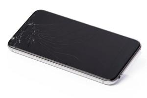 Smart phone with broken display photo