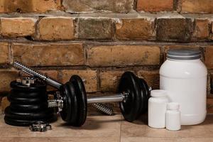 Sports equipment and supplements photo