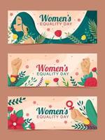 Women's Equality Day Banner Set vector