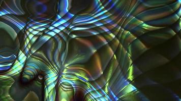 abstrakt textural iriserande flytande bakgrund video