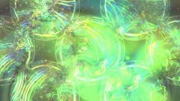Abstract glowing green textured background with bubbles