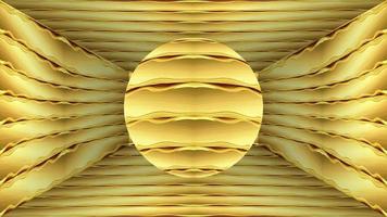 Abstract textured gold background with sphere video