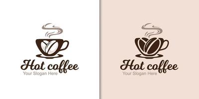 Vintage retro logos and classic coffee shop business vector