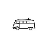 The trip by van. Isolated icon suitable for web, infographics, interface and apps. vector