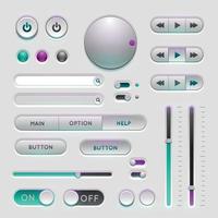 elementos de la interfaz de usuario web de la interfaz vector