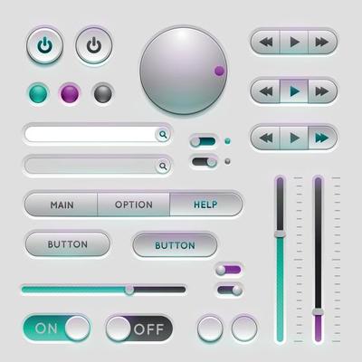 Interface web ui elements