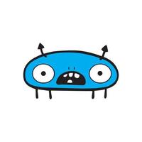 Cute cartoon monster. Vector funny monster character illustration design