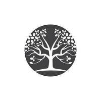 Tree Vector ,hand drawn,  illustration of  Olive tree vector design template