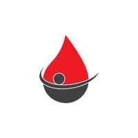 Human Blood logo template vector icon illustration design