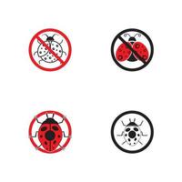 bug vector illustration icon design template