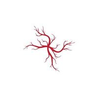 human veins, red blood vessels design and arteries Vector illustration isolated