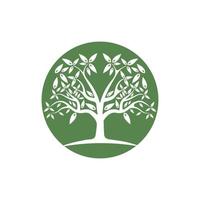 Tree Vector ,hand drawn,  illustration of  Olive tree vector design template