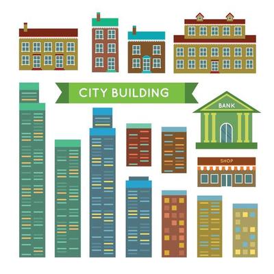 City buildings set