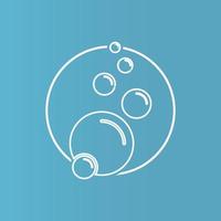 Bubble  icon vector